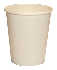 Vaso Eco 1 capa 8 oz Blanco