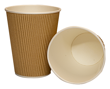 Vaso Eco Ripple 8 oz Kraft