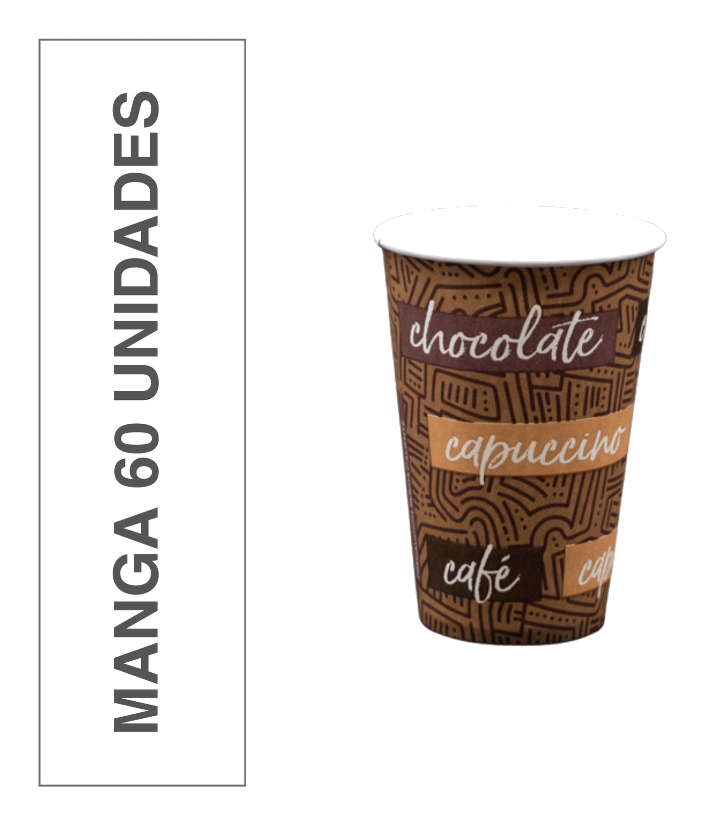 Manga Vaso 12 oz Diseño Cafetería